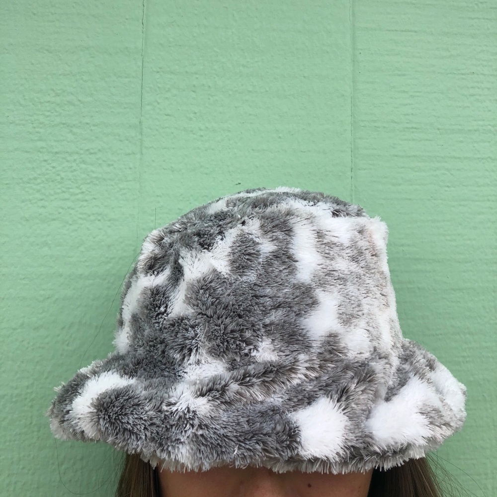 Fuzzy bucket hat